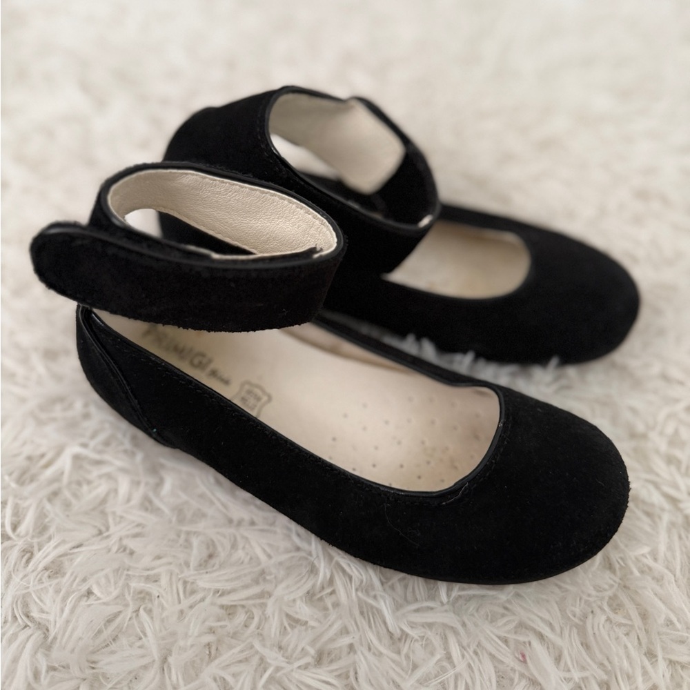 Primigi Black Suede Mary Jane Flats Girls Size 29 (US 11.5) - Picture 2 of 4